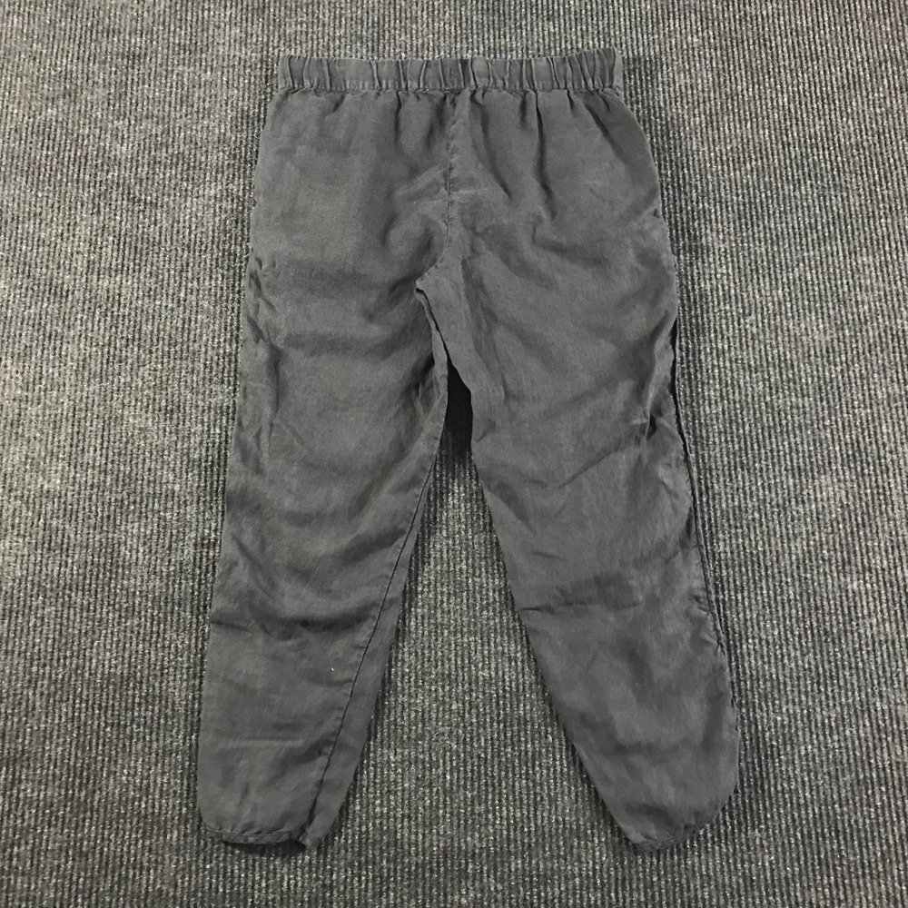 Caslon Black Linen Blend Drawstring Tulip Hem Jogger Pants Womens Medium - Picture 4 of 9